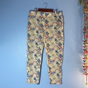& Other Stories - 100% Cotton Cream colored Sheer Pants Size 6 US